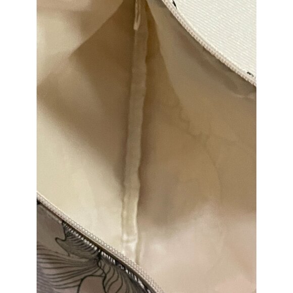 Origins Fabric Makeup Cosmetics Bag Used Black / Cream - Picture 6 of 15